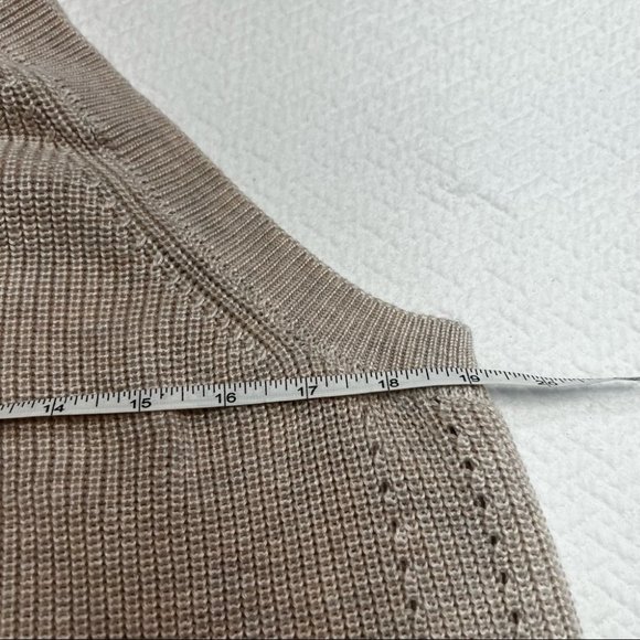 ♥️SOLD♥️𝅺Gentle Fawn Jasper Halter Neck Ribbed Strappy Crochet Top Cream Size L - Picture 7 of 10